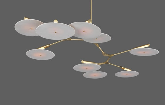 Modern Ufo Chandelier | Contemporary Ceiling Lamp for Living Room Dining Kitchen Island - Semi-flush Mounts