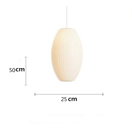 Nelson Bubble Pendant Lamp | White Silk Ceiling Lamps | Bedroom Living Room Lighting | Casalola - Lamps