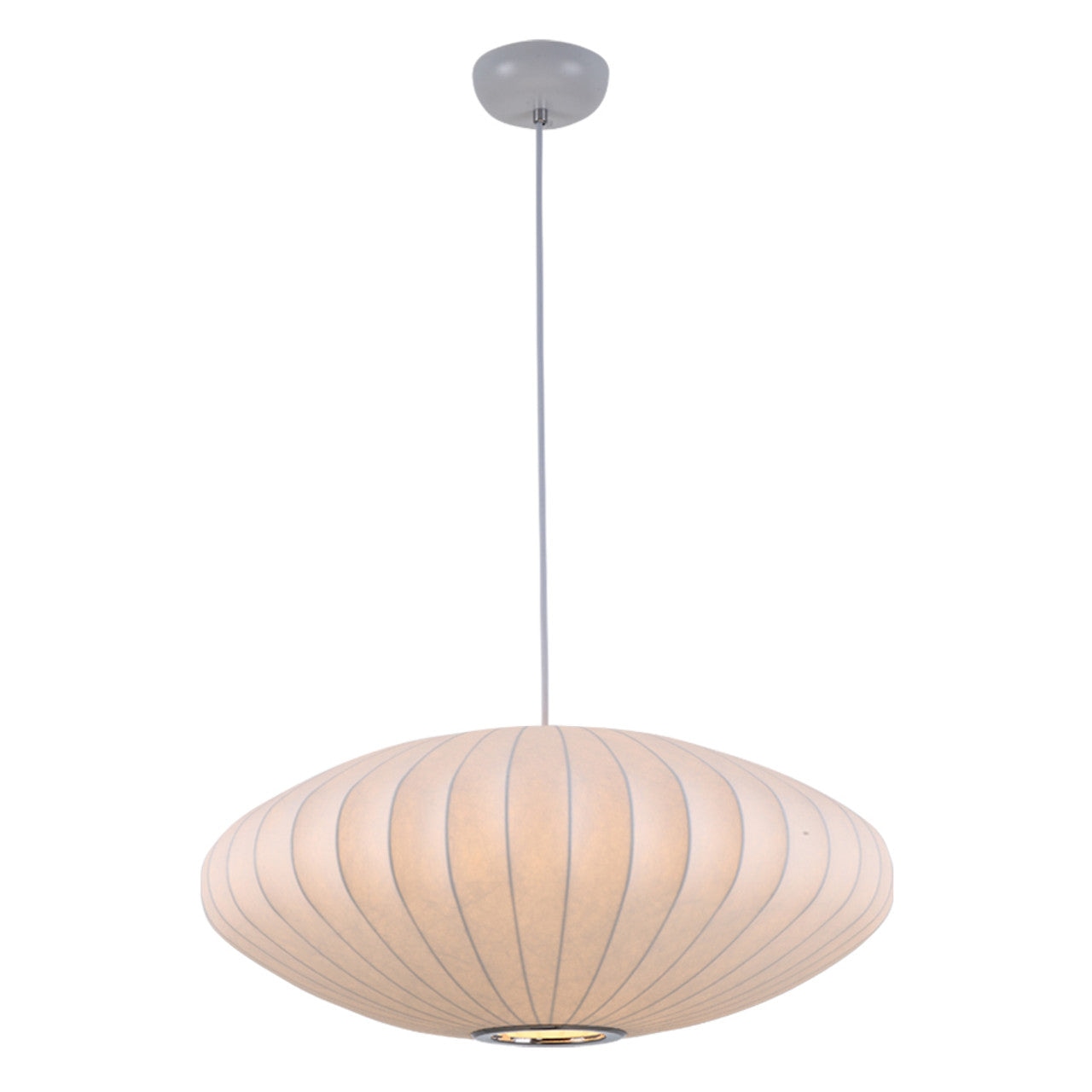 Nelson Bubble Pendant Lamp | White Silk Ceiling Lamps | Bedroom Living Room Lighting | Casalola - Lamps