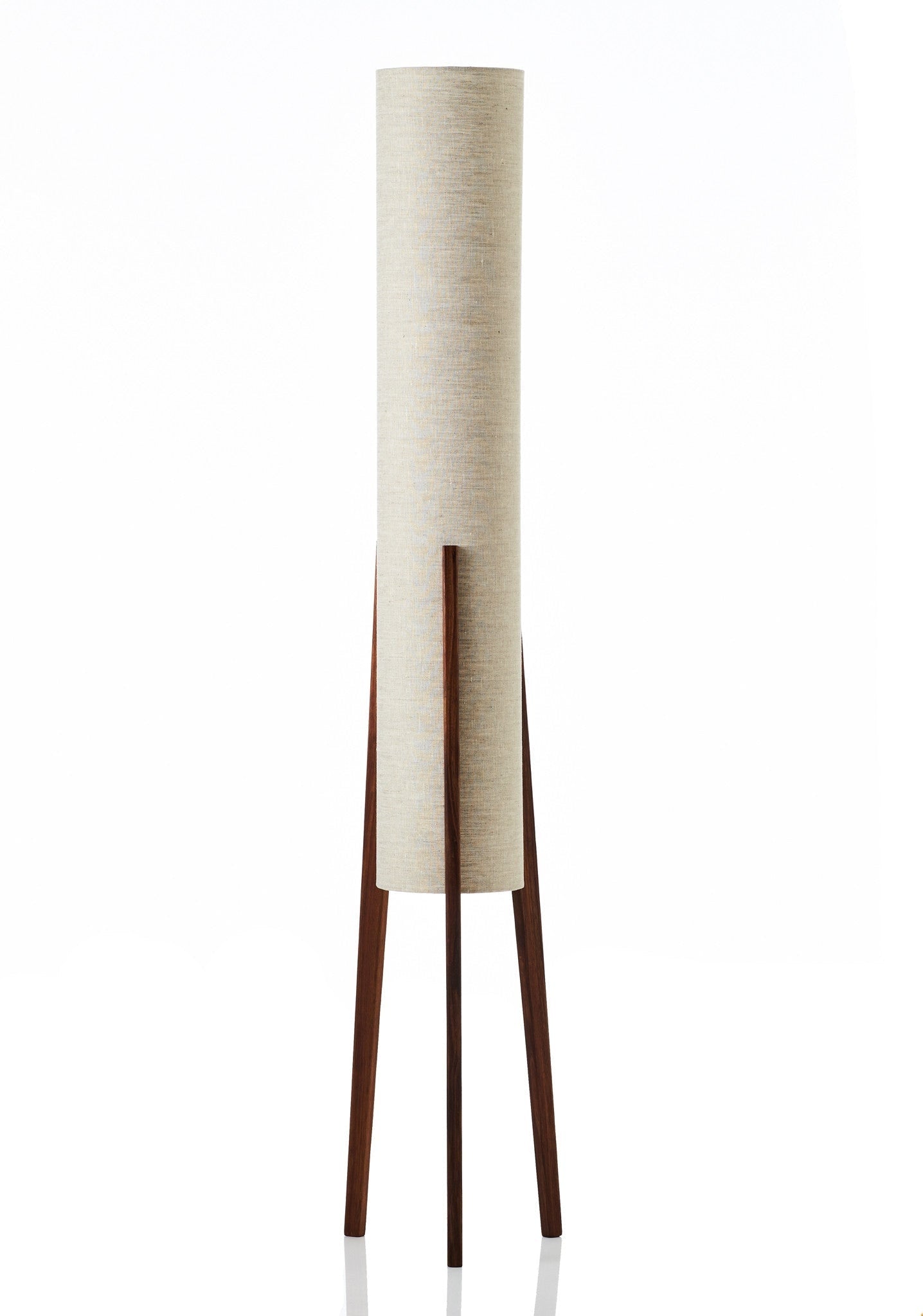 Solid Wood Floor Lamp Fabric Lampshade Modern Bedroom Living Room Decor - Minimalist Floor Lamps