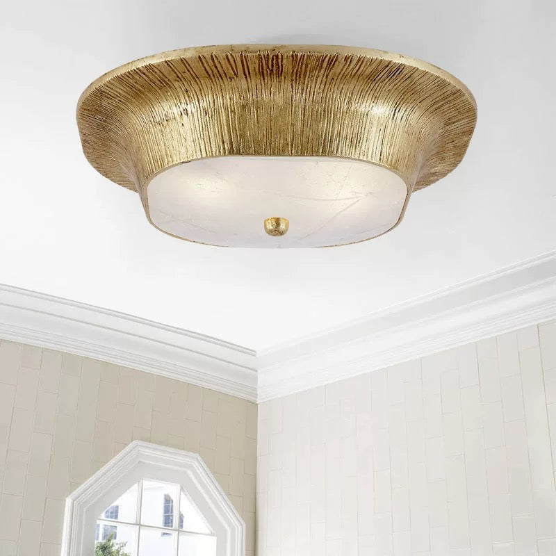 Resin Flush Mount Ceiling Light – Elegant Low-profile Fixture for Low Ceilings - Mounts