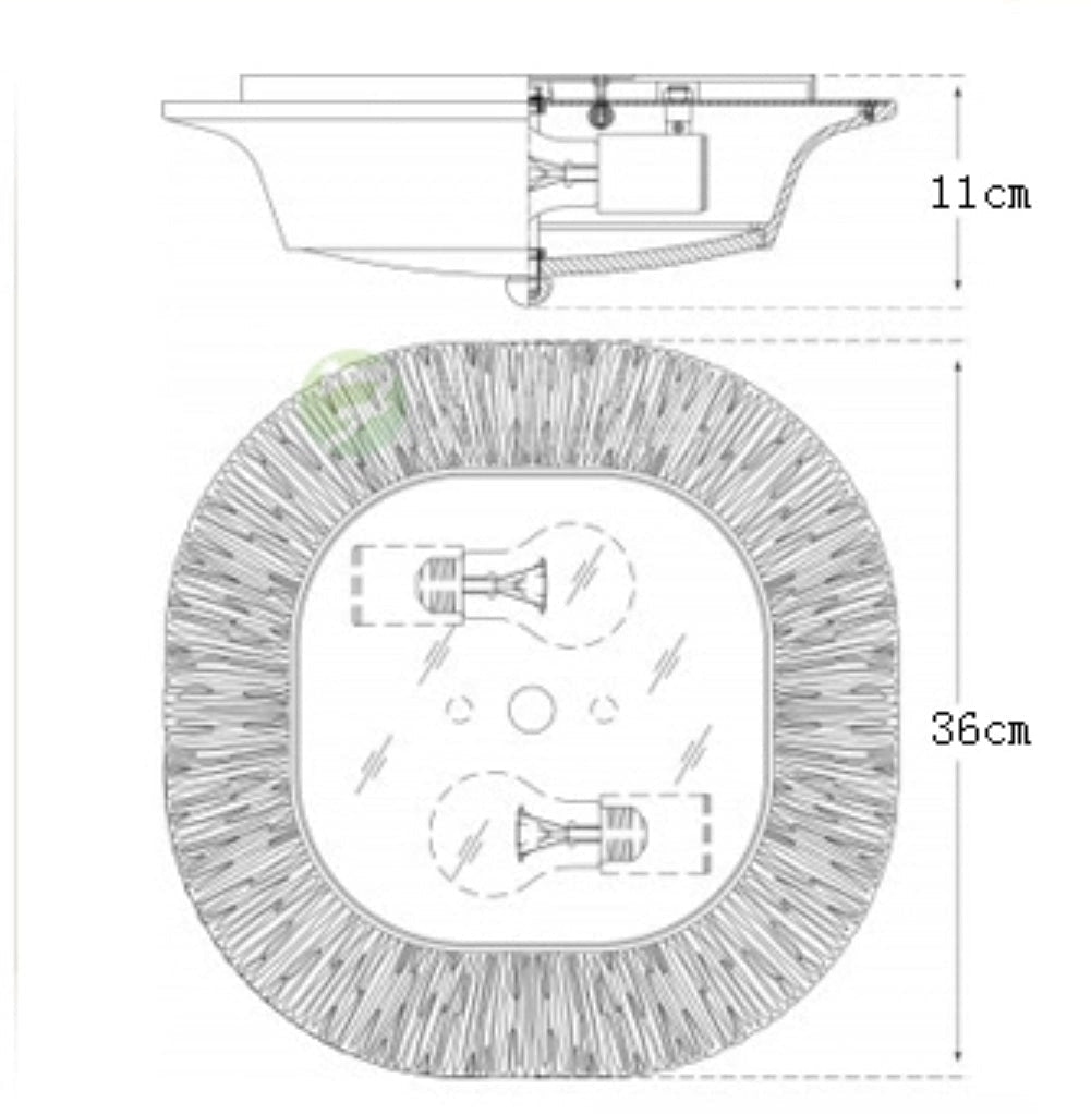 Resin Flush Mount Ceiling Light – Elegant Low-profile Fixture for Low Ceilings - Mounts