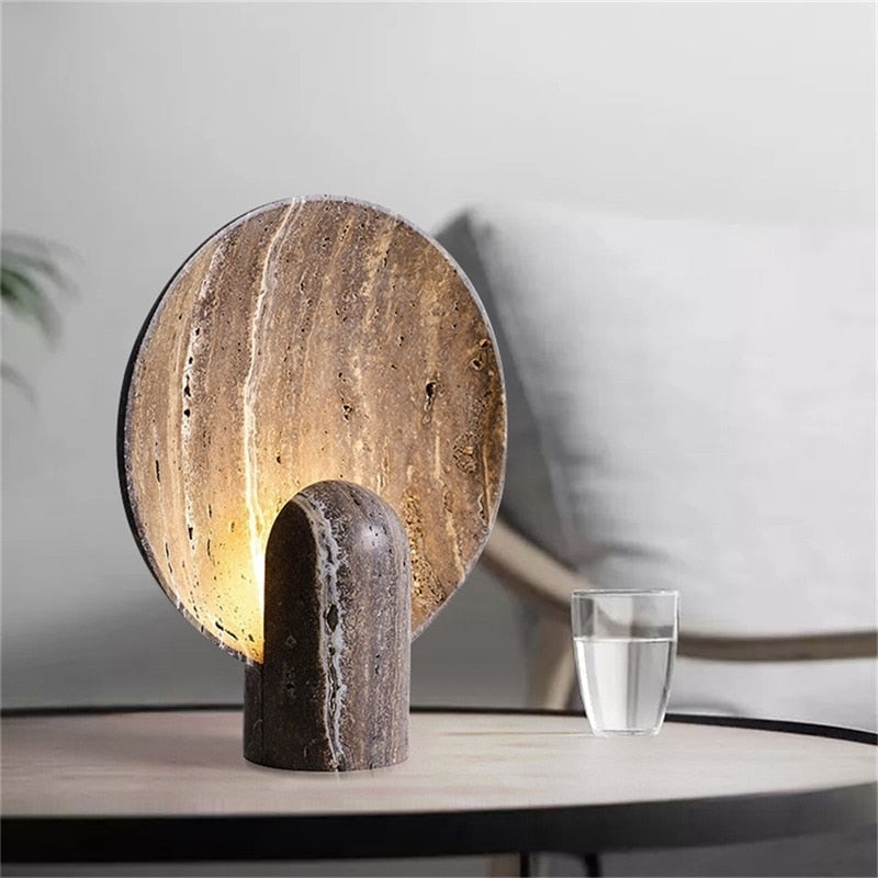 Resin Table Lamp | Brown | Bedside | for Living Room - Art Deco Lamps