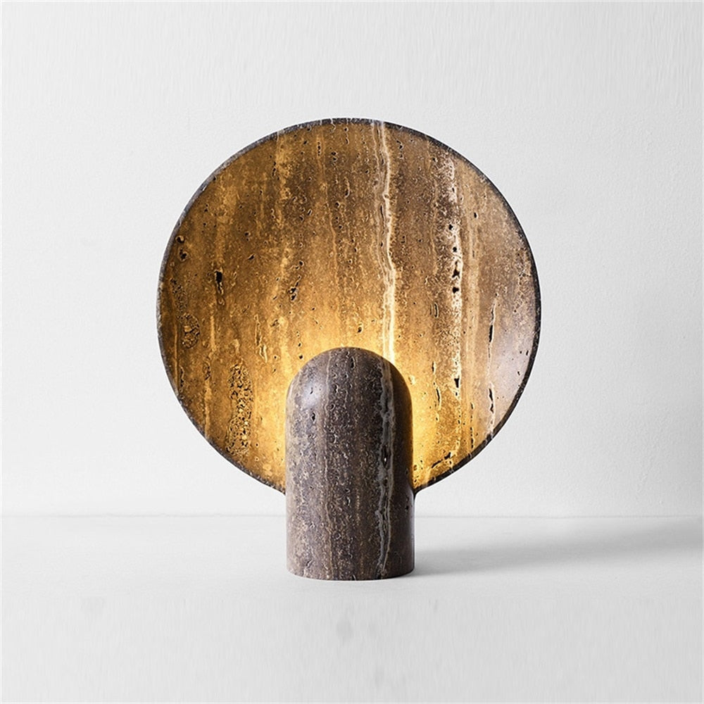 Resin Table Lamp | Brown | Bedside | for Living Room - Art Deco Lamps