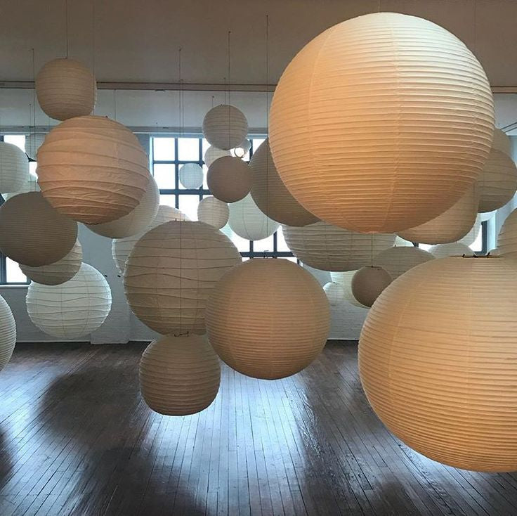 Akari Round Paper Lanterns | Noguchi Lamps | Authentic Japanese | Casalola - Pendant Lamps