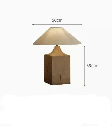 Solid Wood Columnar Floor Lamp for Living Room Bedroom Minimalist Design Japandi - Floor Lamps