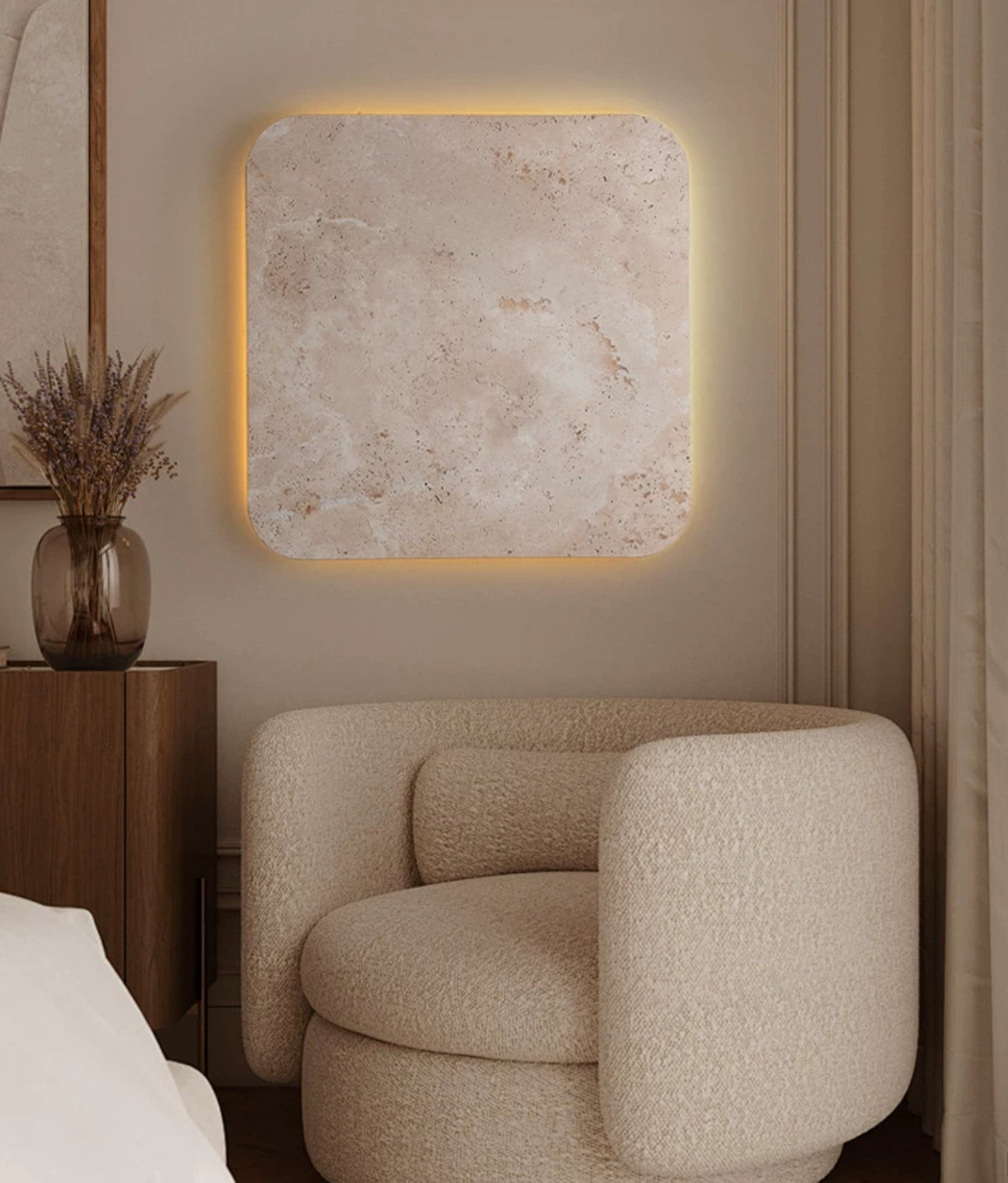 Luxury Waterproof Marble Wall Light ?? Modern Square Sconce for Indoor & Outdoor Spaces - Minimalist Lamps