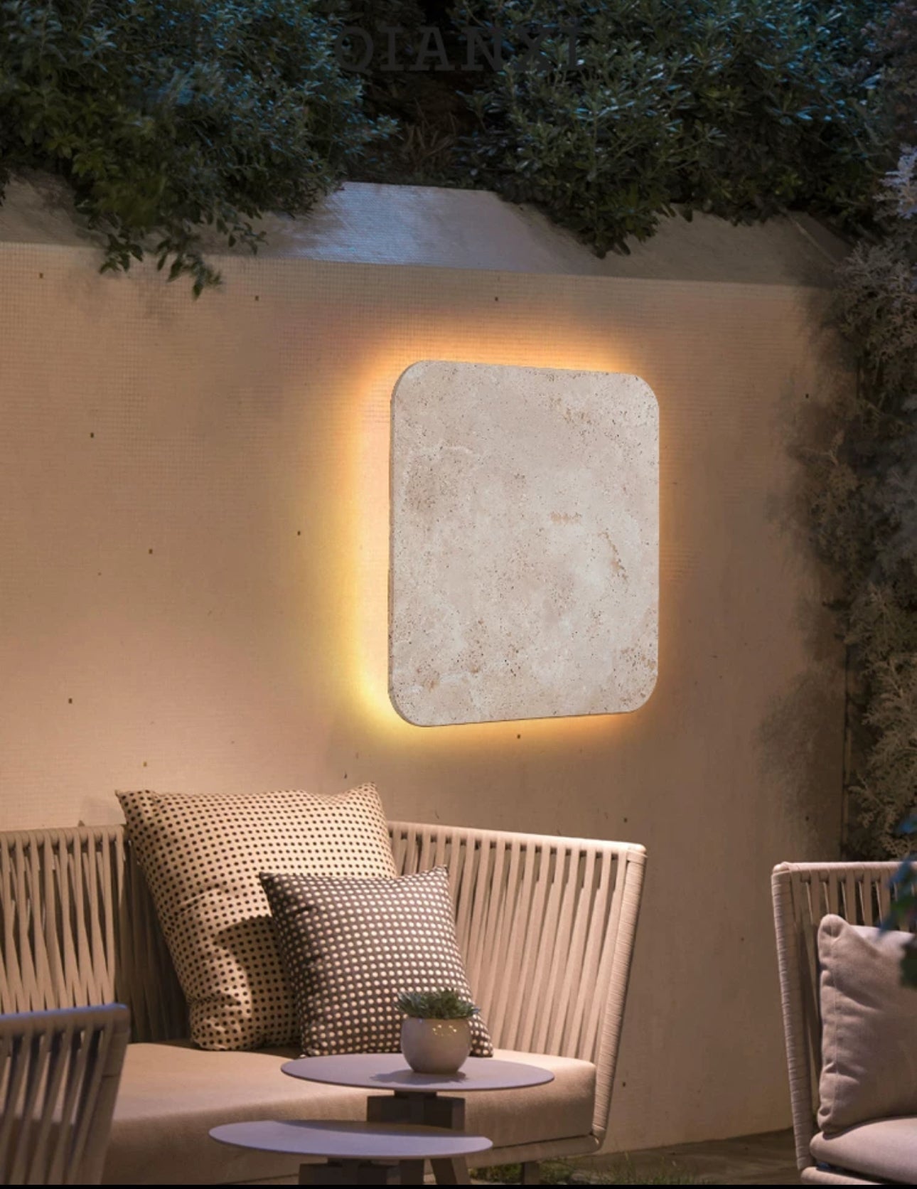 Luxury Waterproof Marble Wall Light ?? Modern Square Sconce for Indoor & Outdoor Spaces - Minimalist Lamps