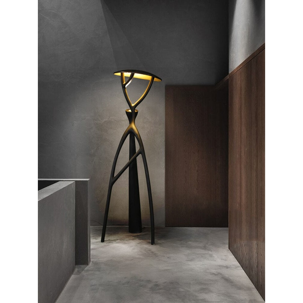 Sculpture Floor Lamps Unique Black Resin Desert Tree | Casalola - Lamps