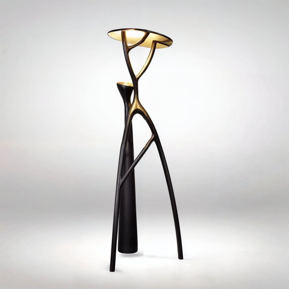 Sculpture Floor Lamps Unique Black Resin Desert Tree | Casalola - Lamps