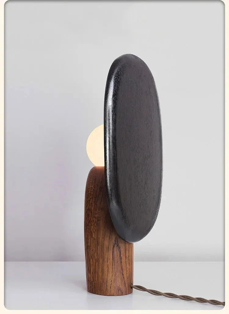 Modern Sculptural Wooden Table Lamps ?? Minimalist Accent Lighting Art Deco Design for Living Rooms & Bedrooms - Lamps