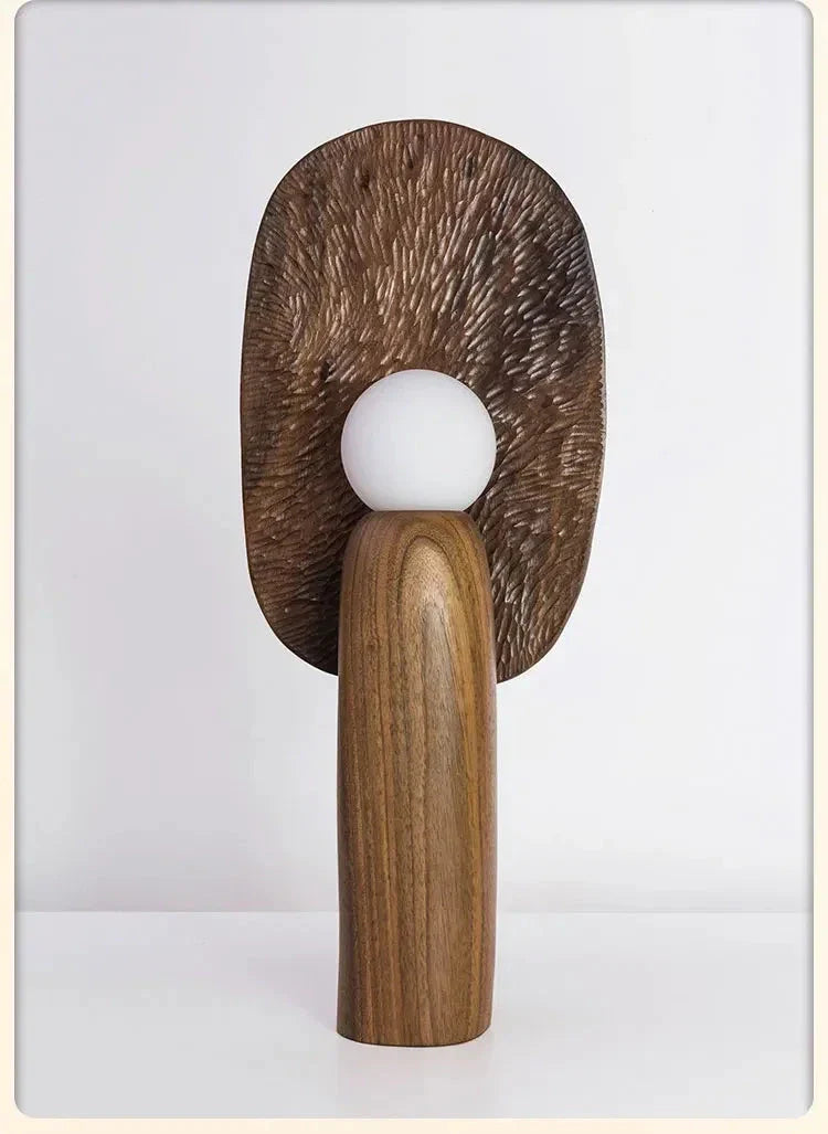 Modern Sculptural Wooden Table Lamps ?? Minimalist Accent Lighting Art Deco Design for Living Rooms & Bedrooms - Lamps