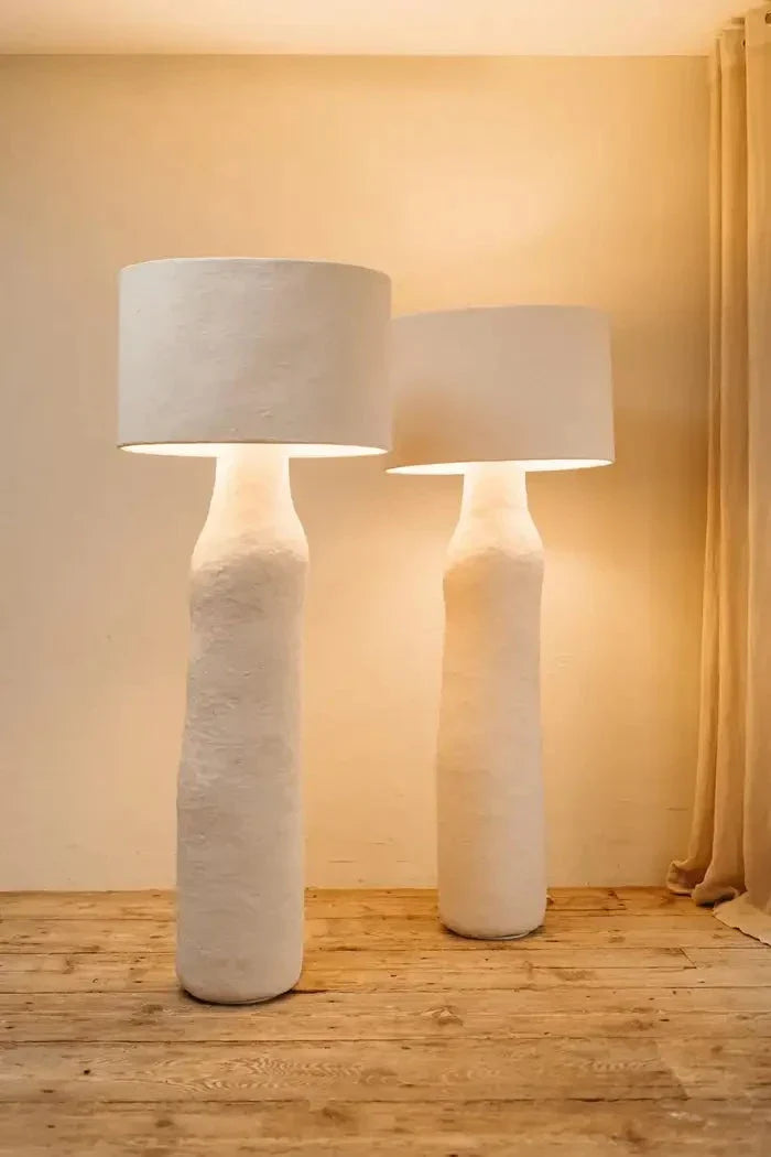 Wabi-sabi Floor Lamp | Luxury Minimalist Resin Light for Modern Interiors - Lamps