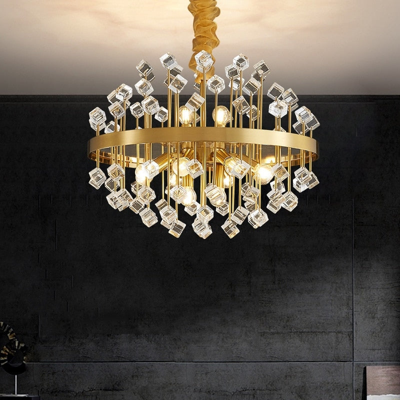 Luxury Chandelier | Colorful Crystal for Living Room Dining Hotel - Chandeliers