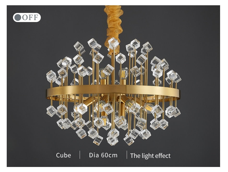 Luxury Chandelier | Colorful Crystal for Living Room Dining Hotel - Chandeliers