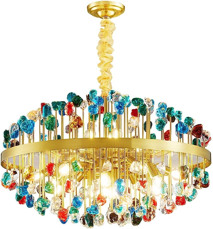 Luxury Chandelier | Colorful Crystal for Living Room Dining Hotel - Chandeliers