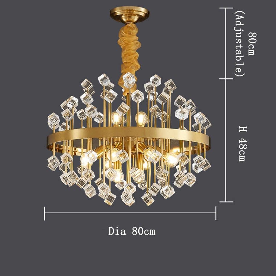 Luxury Chandelier | Colorful Crystal for Living Room Dining Hotel - Chandeliers