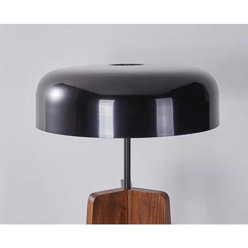 Tripod Lamp Wood Black Acrylic Lampshade Table and Floor Lighting Japandi Decor - Modern Lamps